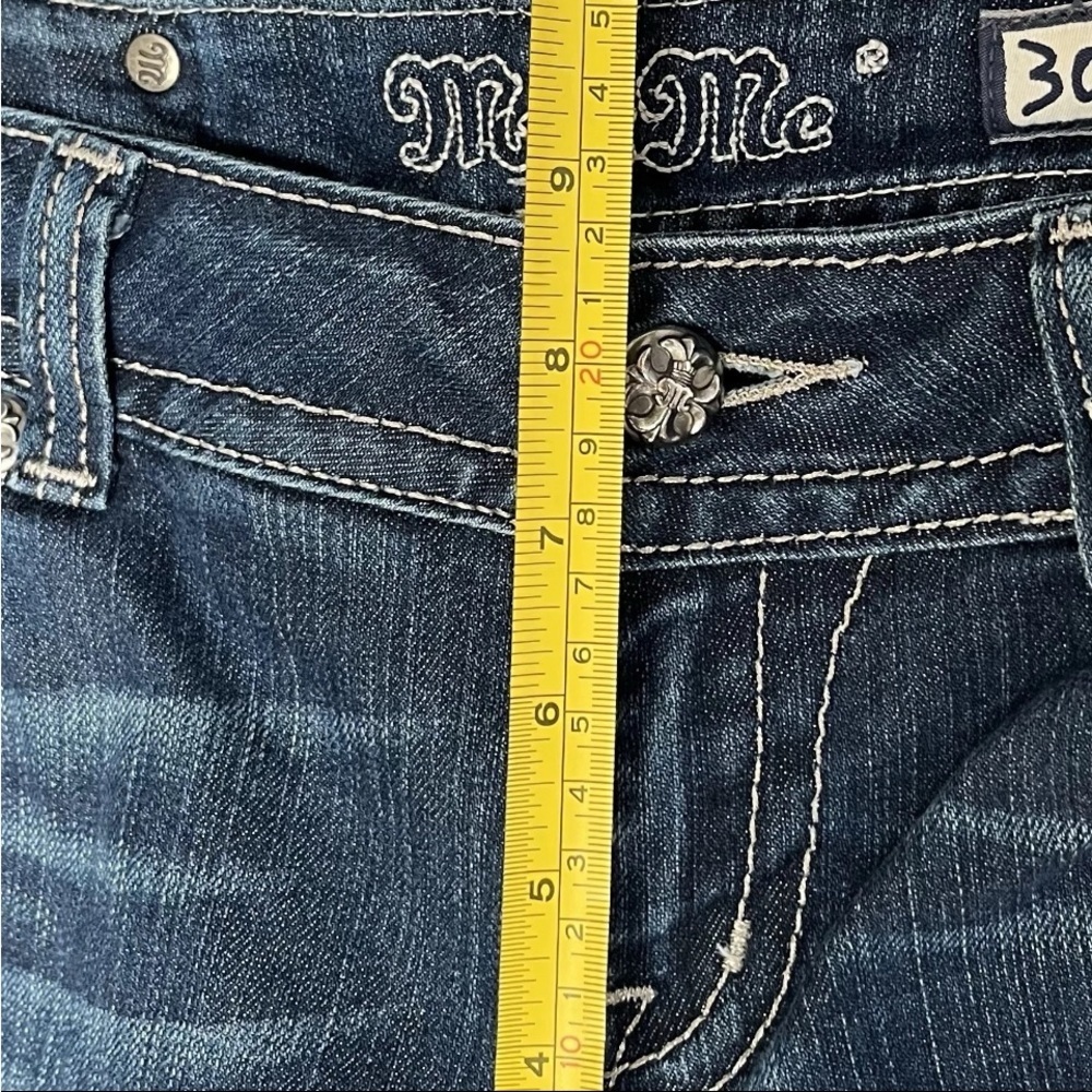 Miss Me Jeans Sz 30x32 Bootcut Sequined Dark Wash Y2K Bling Western JP5124B6 EUC - Picture 12 of 15